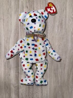 TY Beanie Baby TY 2K 1999 Retired protection. PE pellets and tag errors RARE